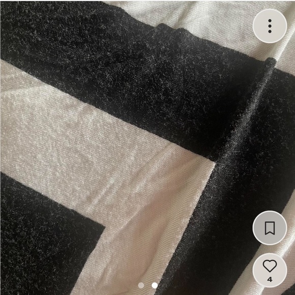 Ana A New Approach black and white chevron zigzag striped maxi skirt - Picture 2 of 2